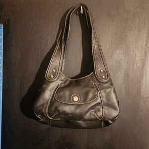 St John's Bay women's small black leather purse